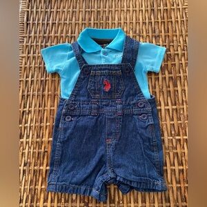 Beverly Hills Polo Club & US Polo Association Blue Denim Overall